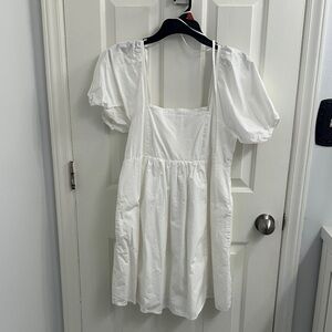 Draper James White Smocked Dress